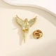 Брошь-значок BROCHE бижутерия Медицина Кадуцей с крыльями золотистая BRGV115043 - изображение 7