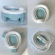 Дитячий складаний дорожній горщик 3 в 1 Lavi Blue Trivet + Пакети в комплекті Накладка на унітаз Портативний горщик для подорожей - изображение 2
