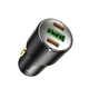 Автомобільний зарядний пристрій HOCO NZ6 PD45W 3-port(2C1A) car charger Black (6931474765185) - зображення 6