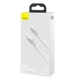 Кабель Baseus Cafule Series Metal Data Cable USB to IP 2.4A 2m White (CALJK-B02) - изображение 2
