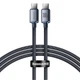 Кабель Baseus Crystal Shine Series Fast Charging Data Cable Type-C to Type-C 100W 1.2m Black (CAJY000601) - изображение 4