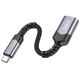 Кабель-перехідник HOCO UA24 Type-C male to USB female 3.0 converter Metal Gray (6942007608848) - изображение 3