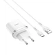Мережевий зарядний пристрій з кабелем HOCO C12Q Smart QC3.0 charger set(Type-C) 18W White (6931474716309) - изображение 1