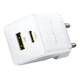 Мережевий зарядний пристрій Baseus Palm Fast Charger C+U 20W EU Moon White (P10111608213-00) - изображение 4