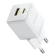 Мережевий зарядний пристрій Baseus Palm Fast Charger C+U 20W EU Moon White (P10111608213-00) - изображение 5