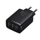 Мережевий зарядний пристрій Baseus Compact Charger 3U 17W EU Black (CCXJ020101) - изображение 3