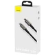 Кабель Baseus Tungsten Gold Fast Charging Data Cable Type-C to iP PD 20W 1m Black (CATLWJ-01) - зображення 2