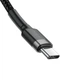 Кабель Baseus Cafule PD2.0 100W flash charging USB Type-C-Type-C cable (20V 5A) 2m Gray+Black (CATKLF-ALG1) - изображение 3
