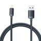 Кабель Baseus Crystal Shine Series Fast Charging Data Cable USB to iP 2.4A 1.2m Black (CAJY000001) - изображение 4