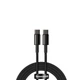 Кабель Baseus Tungsten Gold Fast Charging Data Cable Type-C to Type-C 100W 2m Black (CATWJ-A01) - изображение 3
