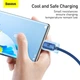 Кабель Baseus Crystal Shine Series Fast Charging Data Cable USB to Type-C 100W 2m Blue (CAJY000503) - изображение 16