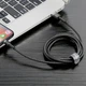 Кабель Baseus Cafule Cable USB For Lightning 2.4A 0.5m Gray+Black (CALKLF-AG1) - изображение 8