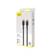 Кабель Baseus Cafule PD2.0 100W flash charging Type-C Для Type-C cable (20V 5A)2m Red+Black (CATKLF-AL91) - зображення 2