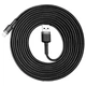 Кабель Baseus Cafule Cable USB For iP 2A 3m Gray+Black (CALKLF-RG1) - изображение 1
