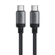 Кабель ACEFAST C20-03 USB-C to USB-C aluminum alloy charging data cable Black (6974316283775) - изображение 1