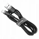 Кабель Baseus cafule Cable USB For Type-C 2A 3m Gray+Black (CATKLF-UG1) - изображение 5
