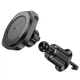Автотримач для телефону HOCO H28 Rainbow ring magnetic car holder (air outlet) Black (6942007611459) - зображення 5