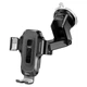Автотримач для телефону з БЗП HOCO HW3 Wise автоматична індукція Wireless Fast Charging Car Holder (Center Console) Black (6931474791849) - зображення 3