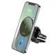 Автотримач для телефона з БЗП HOCO CA91 Magic magnetic wireless fast charging car holder Gray (6931474753465) - изображение 6