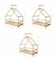 Детская кровать домик Монтессори Busy Wood на ножках Модель 15 160х90 см Белый - изображение 14