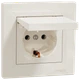 Розетка с крышкой с заземлением Schneider Electric Asfora EPH3100123 - изображение 1