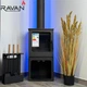 Чугунная печь камин Ravan Magic 10 кВт на дровах - изображение 10