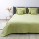 Покрывало ТЕП "VELOUR" Салатовое/Ромб прямой, 220x240 – комфортный стиль (4-00517_21934) - изображение 1