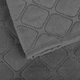 Покривало півтораспальне 150×210 ТЕП VELOUR сіре, ромб круглий, велюр, стьобане - зображення 6