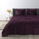 Покривало півтораспальне 150×210 ТЕП VELOUR бордове, ромб круглий, велюр, стьобане - зображення 1