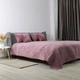 Покривало півтораспальне 150×210 ТЕП VELOUR рожеве Mesa Rose, ромб круглий, велюр, стьобане - зображення 4
