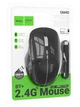 Бездротова миша Hoco GM40, 2.4G, BT, 800-1600DPI, 400mAh, 7d, dark night black - зображення 3