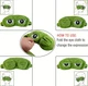 Маска для сна креативная 3D SAD FROG Green - изображение 4