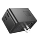 Мережевий зарядний пристрій перехідник Hoco AC18, 2 USB, Type-C, PD 35W, black - зображення 3