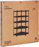Стелаж металевий кутовий ModernHome by Multistore G9040C 180 x 90 x 40 см Срібний (5905817006717) - зображення 8