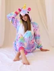 Женская кигуруми пижама взрослая и подростковая Kigurumi Единорог Звездный Фиолетовый M 155-165 см (1002) - изображение 4