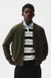 Бомбер H&M Regular Fit Olive 1293696002 S/M - изображение 2