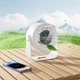 Вентилятор HOCO HX66 3000 mAh Desktop circulating fan White (6942007652674) - зображення 8