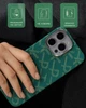 Чехол для смартфона Pitaka Tactile Woven Case Monogram для Apple iPhone 16 Pro Max Green/Gold (KI1601PTKP) - изображение 12