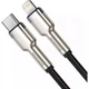Кабель Baseus Cafule Series Metal Data Cable Type-C to iP PD 20W 0.25m Black (CATLJK-01) - изображение 3