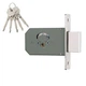 Замок врезной дополнительный SIBA 10156/F 5KEY B=45 мм (10156/F 5KEY) - изображение 1