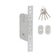 Замок додатковий врізний SIBA 10189/4MF 5KEY, хром (10189/4MF CP 5KEY) - зображення 1