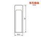 Ковпачки плоскі для петлі 3D14 SIBA A333, нікель (A333 PN) - зображення 2