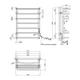 Полотенцесушитель электрический Kroner KRP Stern ER700x500-7 - изображение 6