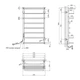 Полотенцесушитель электрический Kroner KRP Stern EL900x500-8 - изображение 6