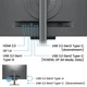 TFT 31.5' BenQ RD320U, 4K, IPS, 2хHDMI, DP, USB- C, USB-hub, HAS, Pivot, кол., сірий - зображення 8