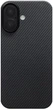 Чохол для смартфона Pitaka Ultra-Slim Case with PitaTap Twill 600D для Apple iPhone 17 Black/Grey (KI1701) - зображення 1