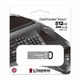 Flash Drives Kingston DataTraveler Kyson 512GB USB 3.2 (DTKN/512GB) Silver/Black - изображение 3