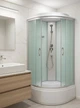 Душевой бокс KO&PO 470 F 80x80х215 см на глубоком поддоне без форсунок матовое стекло раздвижные двери (C10088) - изображение 2