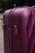 Валіза пластикова Wings 190 М Бордова cередня - зображення 6