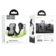 Автотримач для телефону HOCO H27 Rock push-type car holder(center console) Black gray (6942007608923) - зображення 2
